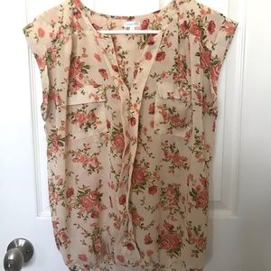 Rose pattern blouse